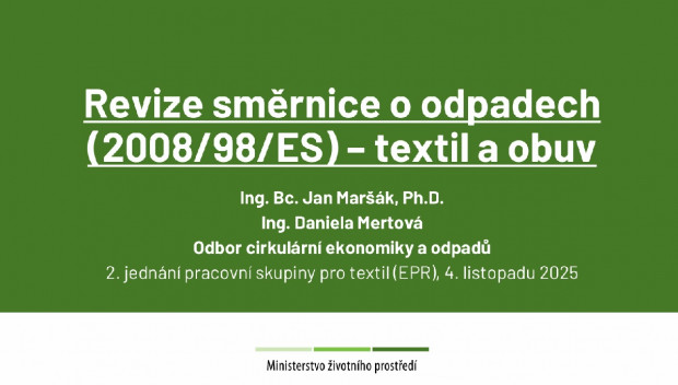 Revize směrnice o odpadech 